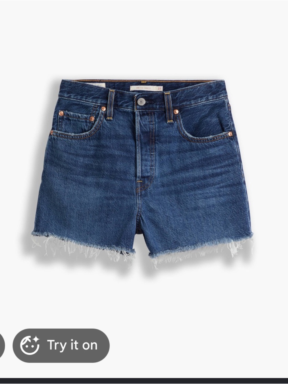 Levi's Ribcage High Rise Shorts - Picture 2 of 4